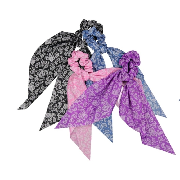 NEW Paisley Hair Ribbon Scrunchie - Picture 6 of 8